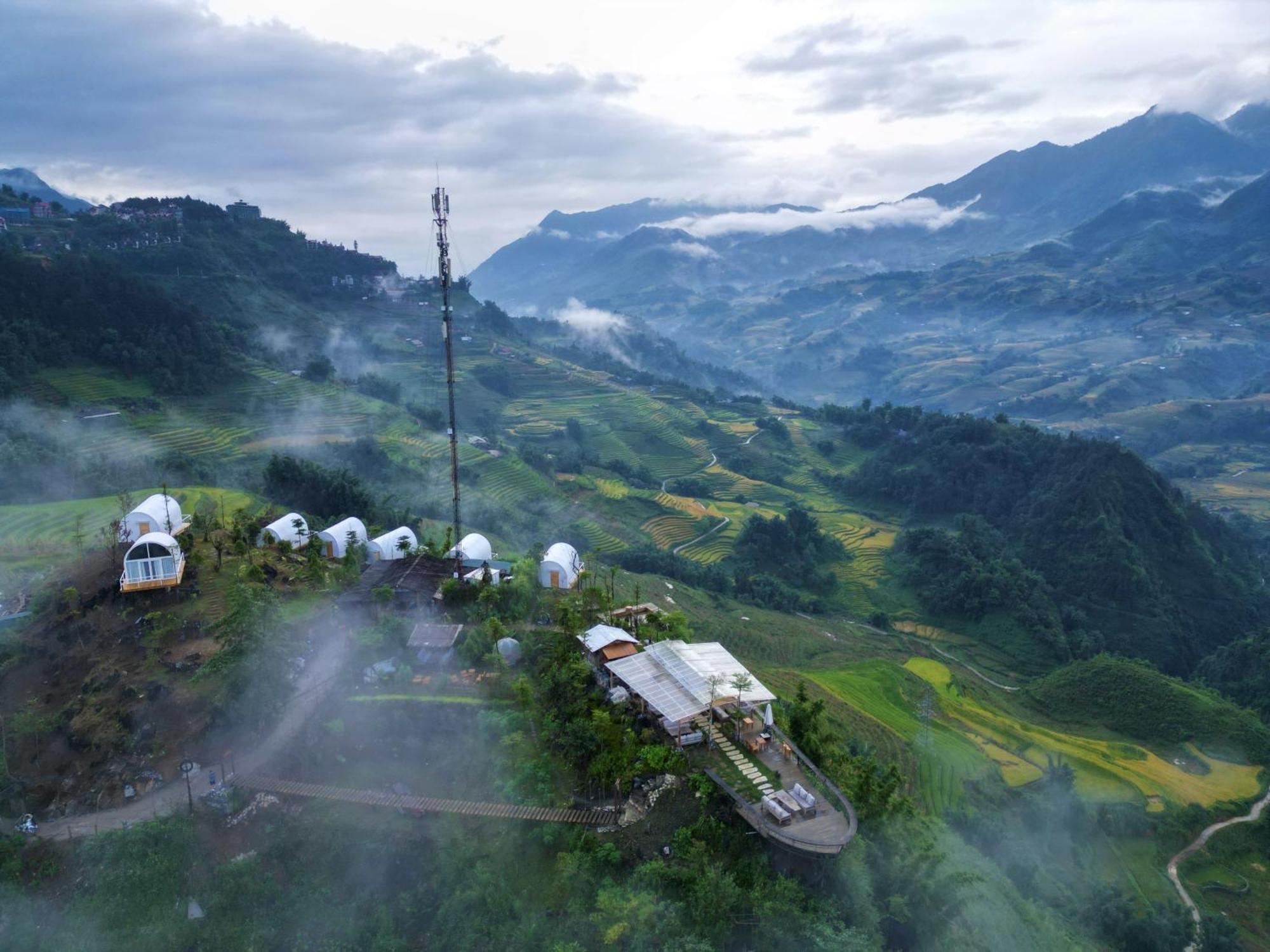 Phansi - Glamping, View Point 360, Bar & Bbq 萨帕 外观 照片