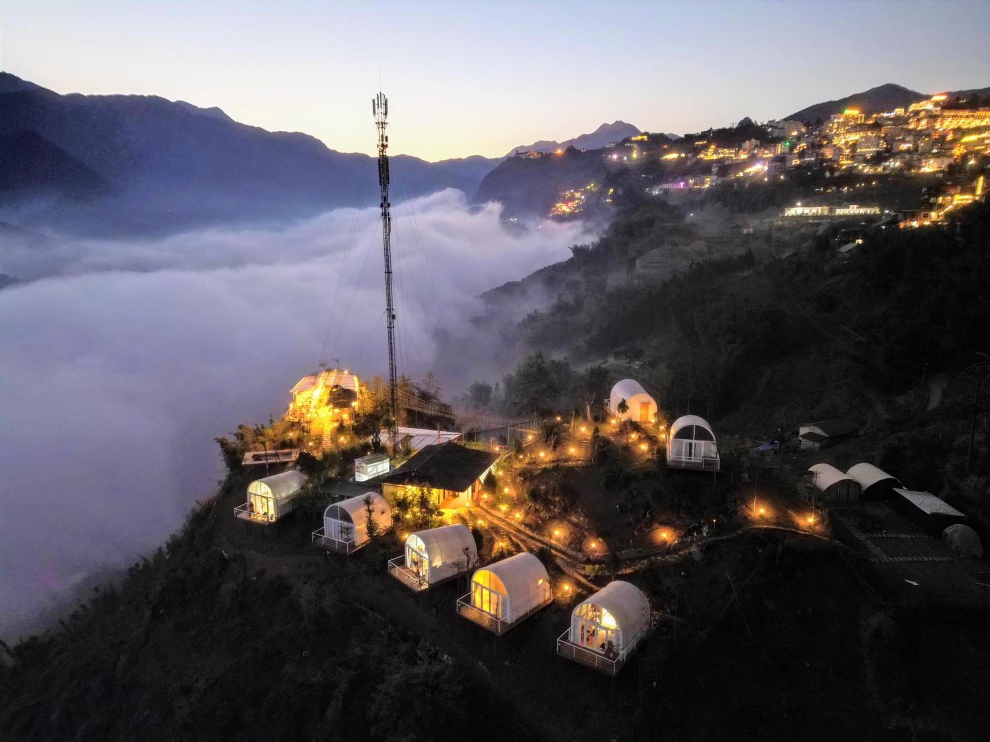 Phansi - Glamping, View Point 360, Bar & Bbq 萨帕 外观 照片